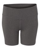 W6507 All Sport Ladies' Fitted Short Dark Grey Heather