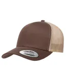 Yupoong 6606 Retro Trucker Hat in Brown/ khaki