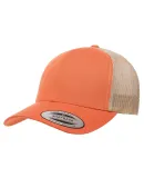 Yupoong 6606 Retro Trucker Hat in Rustic orange/ khaki