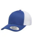 Yupoong 6606 Retro Trucker Hat in Royal/ white