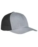 Yupoong 6606 Retro Trucker Hat in Heather grey/ black