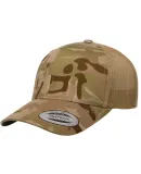 Yupoong 6606 Retro Trucker Hat in Multicam arid/ tan