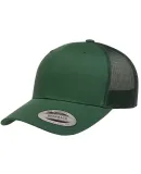 Yupoong 6606 Retro Trucker Hat in Evergreen