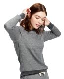 US Blanks US870 Women's Raglan Pullover in Tri grey