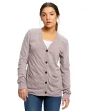 US Blanks US950 Women's Tri-Blend Cardigan Tri/Brown