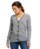 US Blanks US950 Women's Tri-Blend Cardigan Tri-Grey