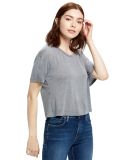 US Blanks US309 Women's Modal Flowy Crop Top in Heather grey