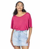 US Blanks US309 Women's Modal Flowy Crop Top in Brick