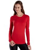 US Blanks US190 Women's Long Sleeve Tee in Red