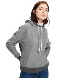 US Blanks US897 Unisex Urban Terry Pullover Hoodie in Tri grey