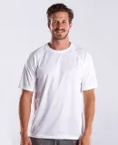 US Blanks US2999 Men's Performance Raglan Tee White