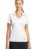 Nike Golf 637165  Ladies Dri-FIT Vertical Mesh Pol in White