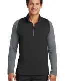 Nike Golf 779795  Dri-FIT Stretch 1/2-Zip Cover-Up Blk/DkGy/GymRd