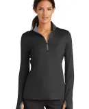 Nike Golf 779796  Ladies Dri-FIT Stretch 1/2-Zip C Black/Dk Grey