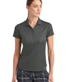 Nike Golf 838961  Ladies Dri-FIT Crosshatch Polo Anthracite/Blk