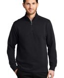 Port Authority F295    Slub Fleece 1/4-Zip Pullove in Black