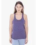 BB308 American Apparel Ladies Poly-Cotton Racerbac Heathr Imp Purpl