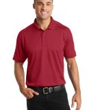 Port Authority K569    Diamond Jacquard Polo in Rich red