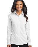 Port Authority L570    Ladies Dimension Knit Dress in White