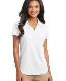 Port Authority L572    Ladies Dry Zone   Grid Polo in White