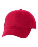Valucap VC600 Structured Chino Cap in Red
