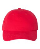 Valucap VC200 Brushed Twill Cap in Red