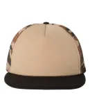 Mega Cap 6875 Foam Front Flat Bill Trucker Cap Khaki/ Desert Camo