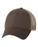 Mega Cap 6887 Organic Cotton/Mesh Cap Brown/ Khaki