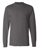 5186 Hanes 6.1 oz. Ringspun Cotton Long-Sleeve Bee Charcoal Heather