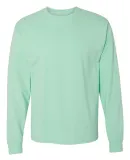 5186 Hanes 6.1 oz. Ringspun Cotton Long-Sleeve Bee Clean Mint