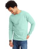 Hanes 5186 6.1 oz. Ringspun Cotton Long-Sleeve Bee in Clean mint