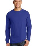 Hanes 5186 6.1 oz. Ringspun Cotton Long-Sleeve Bee in Deep royal