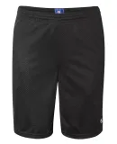 S162 Champion Logo Long Mesh Shorts with Pockets Black