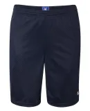 S162 Champion Logo Long Mesh Shorts with Pockets Navy