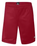 S162 Champion Logo Long Mesh Shorts with Pockets Scarlet