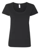 Gildan 64550L Softstyle Women's Deep Scoopneck T-S BLACK