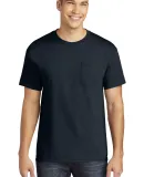 Gildan 5300 Heavy Cotton T-Shirt with a Pocket in Navy