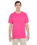 Gildan 5300 Heavy Cotton T-Shirt with a Pocket in Heliconia