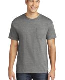 Gildan 5300 Heavy Cotton T-Shirt with a Pocket in Graphite heather