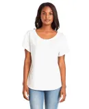 Next Level 1560 Women's Ideal Scoop Neck Dolman in White