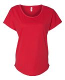 Next Level 1560 Women's Ideal Scoop Neck Dolman in Red