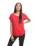 Next Level 6360 Women's Roll Sleeve Scoop Neck Dol in Red