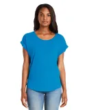 Next Level 6360 Women's Roll Sleeve Scoop Neck Dol in Turquoise