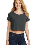 District DT2303    Juniors Relaxed Crop Tee Black Frost