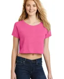 District DT2303    Juniors Relaxed Crop Tee Fuchsia Frost