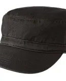 District DT605    - Distressed Military Hat Black