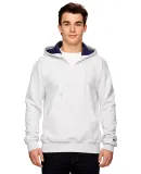 Champion S185 Logo Cotton Max Quarter-Zip Hoodie in Silver grey