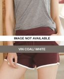 Alternative 5078 Women's Vintage French Terry Trac VIN COAL/ WHITE
