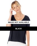 Alternative 2889 Boxy Organic Pima Cotton V-Neck T Black