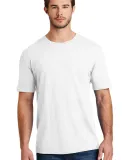 District Made DM3000    Mens Super Slub   Crew Tee White